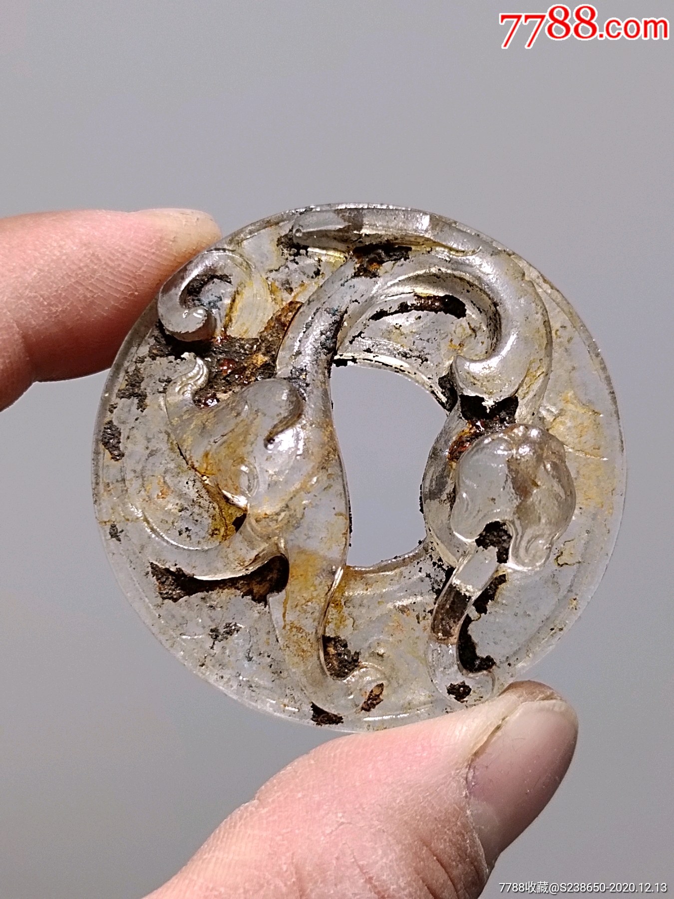 汉代老琉璃,老玉,高古玉-和田玉-7788收藏