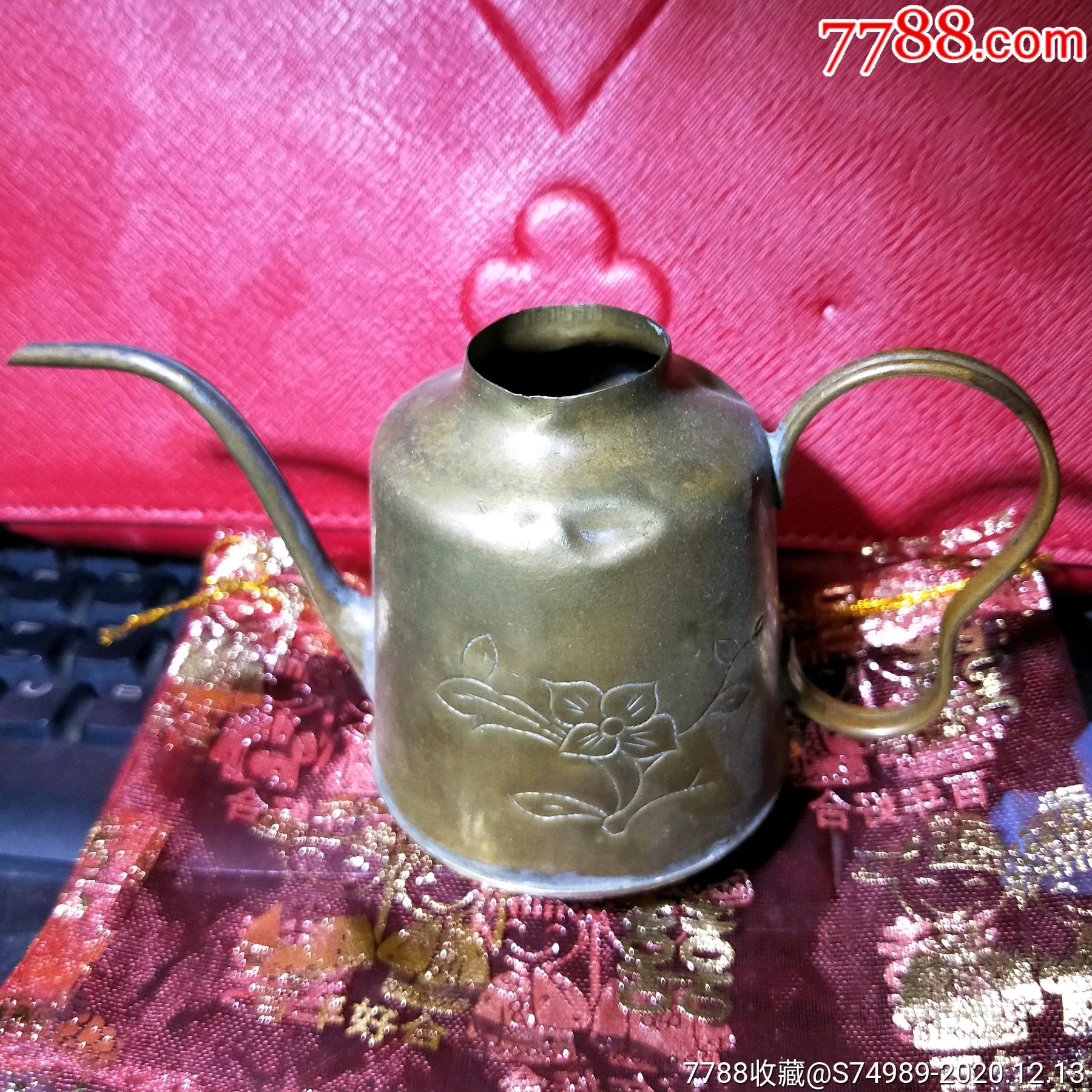 铜酒壶烫酒壶手工雕花