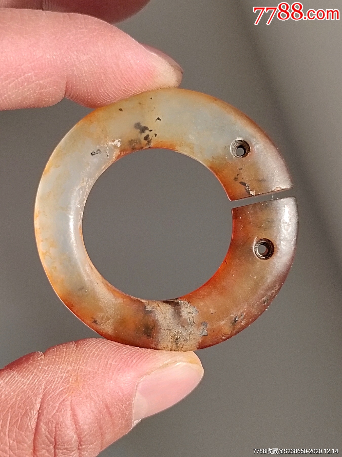 汉代老玉环,老玉,高古玉-价格:38.0000元-1-和田玉 -零售-7788收藏