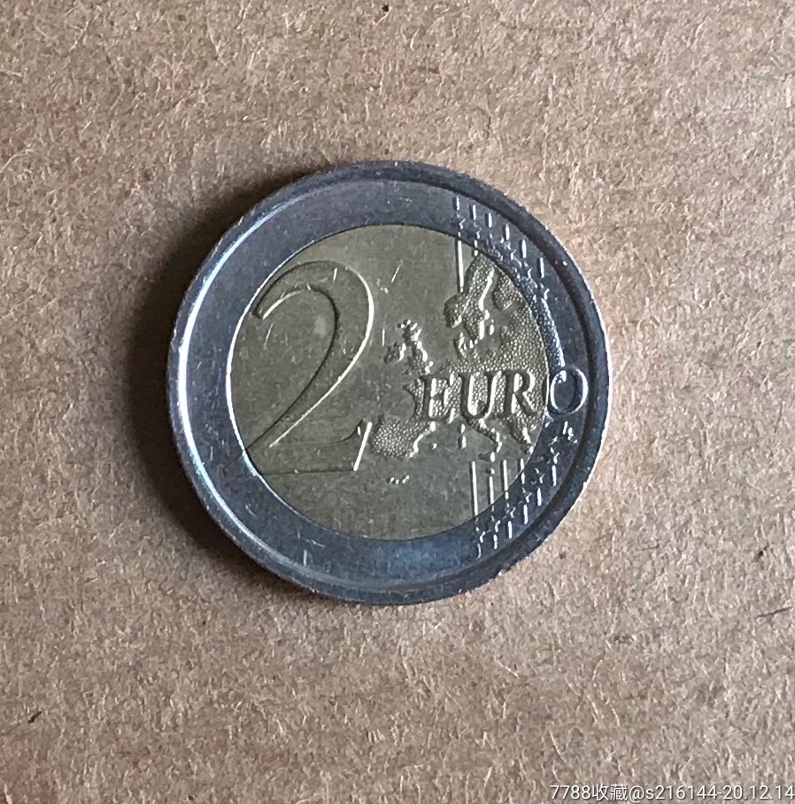 欧元硬币2元图片