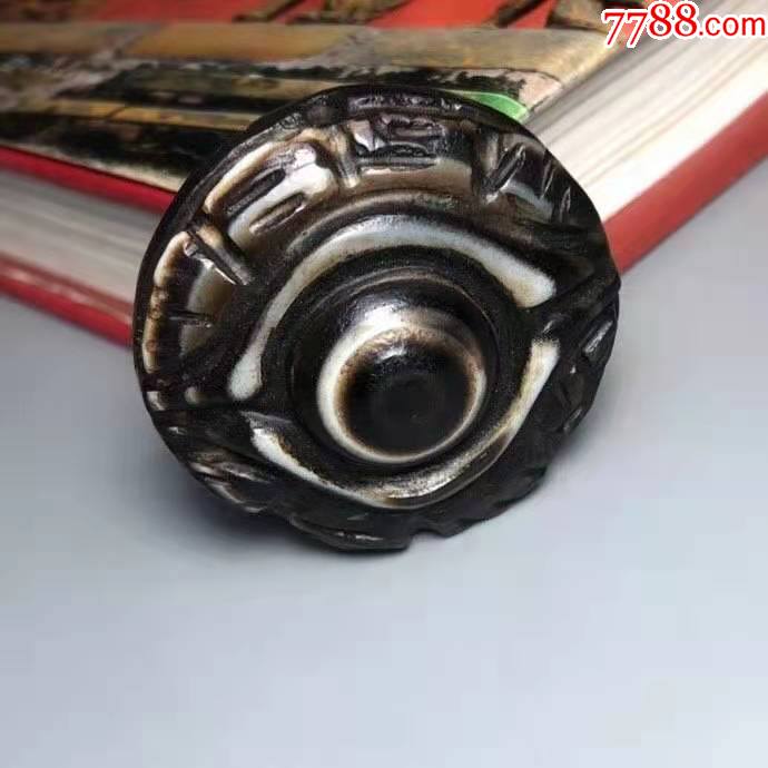 老天珠圆佩饰-天珠-7788铜镜收藏