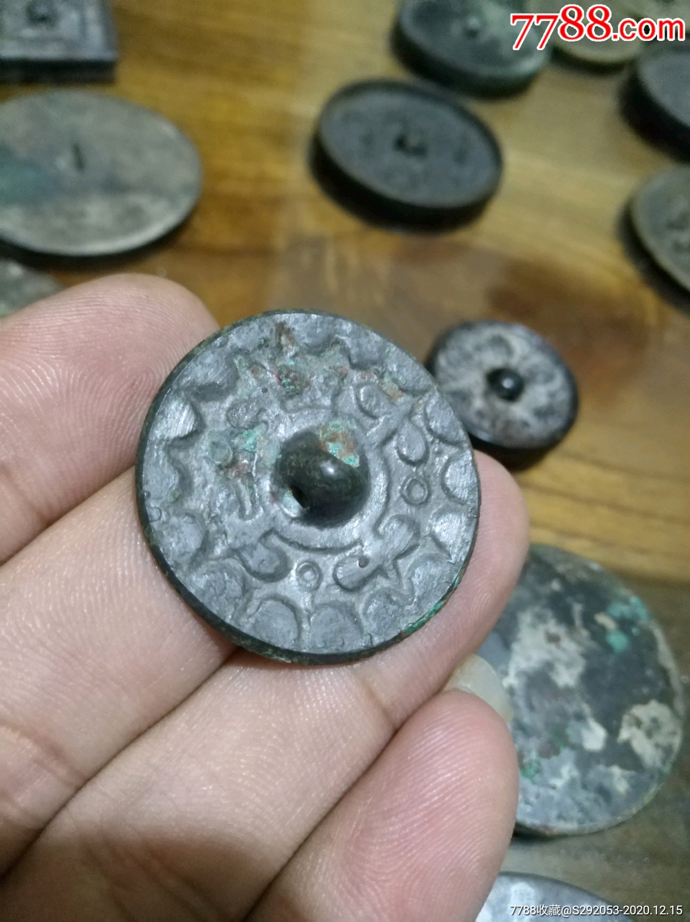 挑战全网最小汉代铜镜小手镜真品_铜镜_图片收藏_回收价格_7788相机