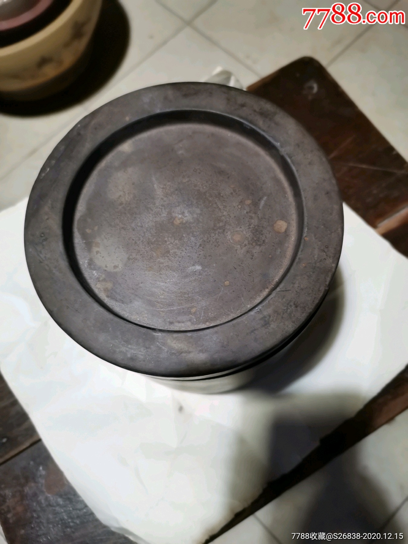 天津名家马金山制款卷石山大号房蟋蟀盆