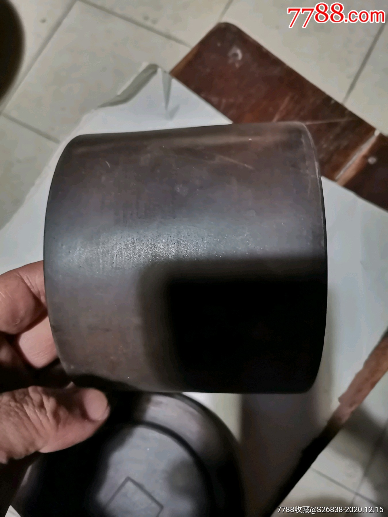 天津名家马金山制款卷石山大号房蟋蟀盆