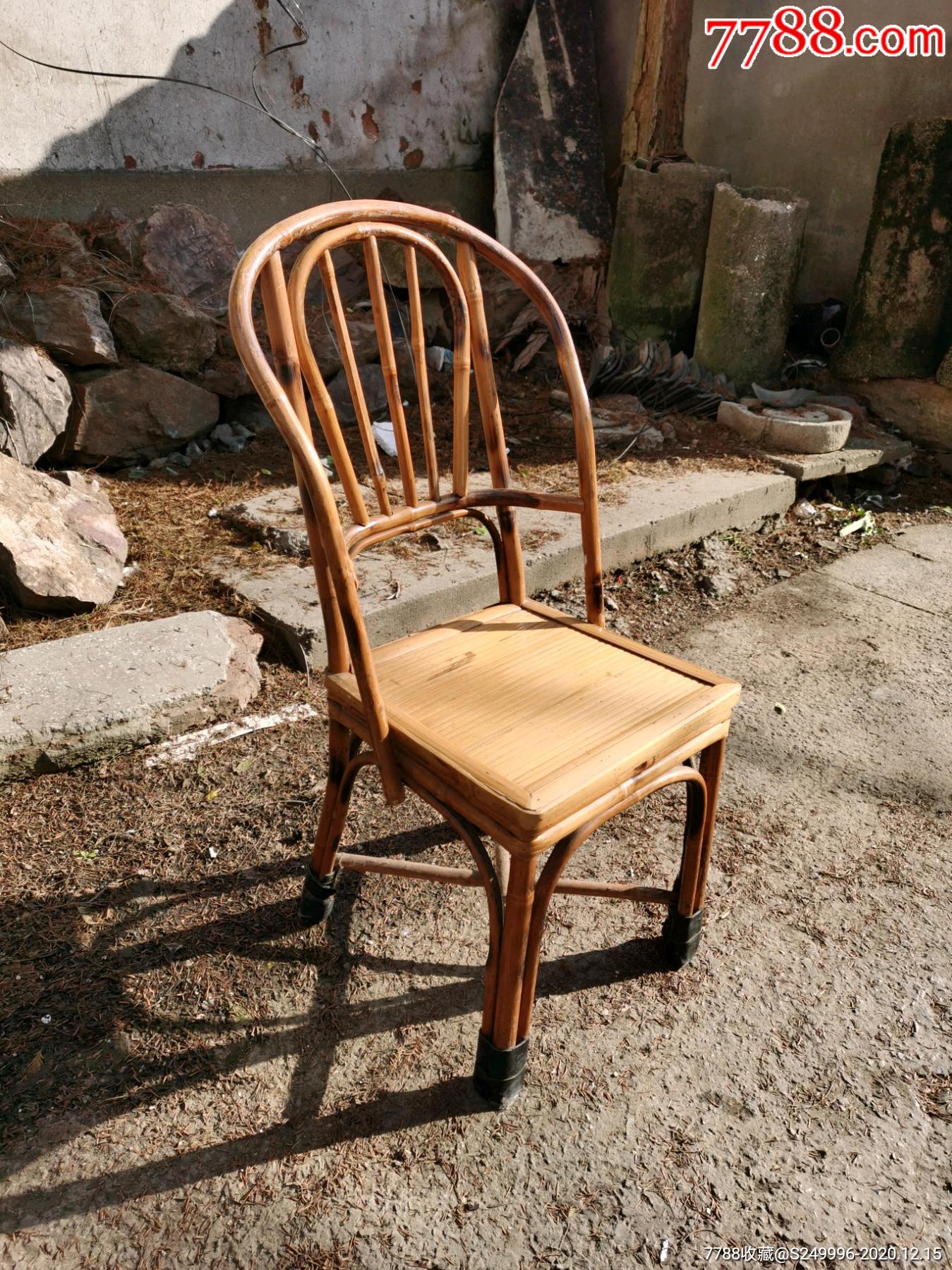老式怀旧复古老竹椅