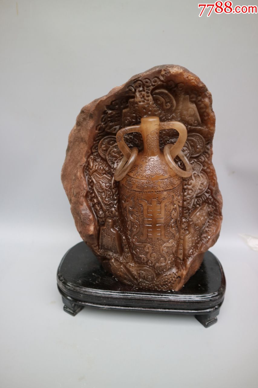 玛瑙石财富平安摆件-玛瑙-7788工艺品