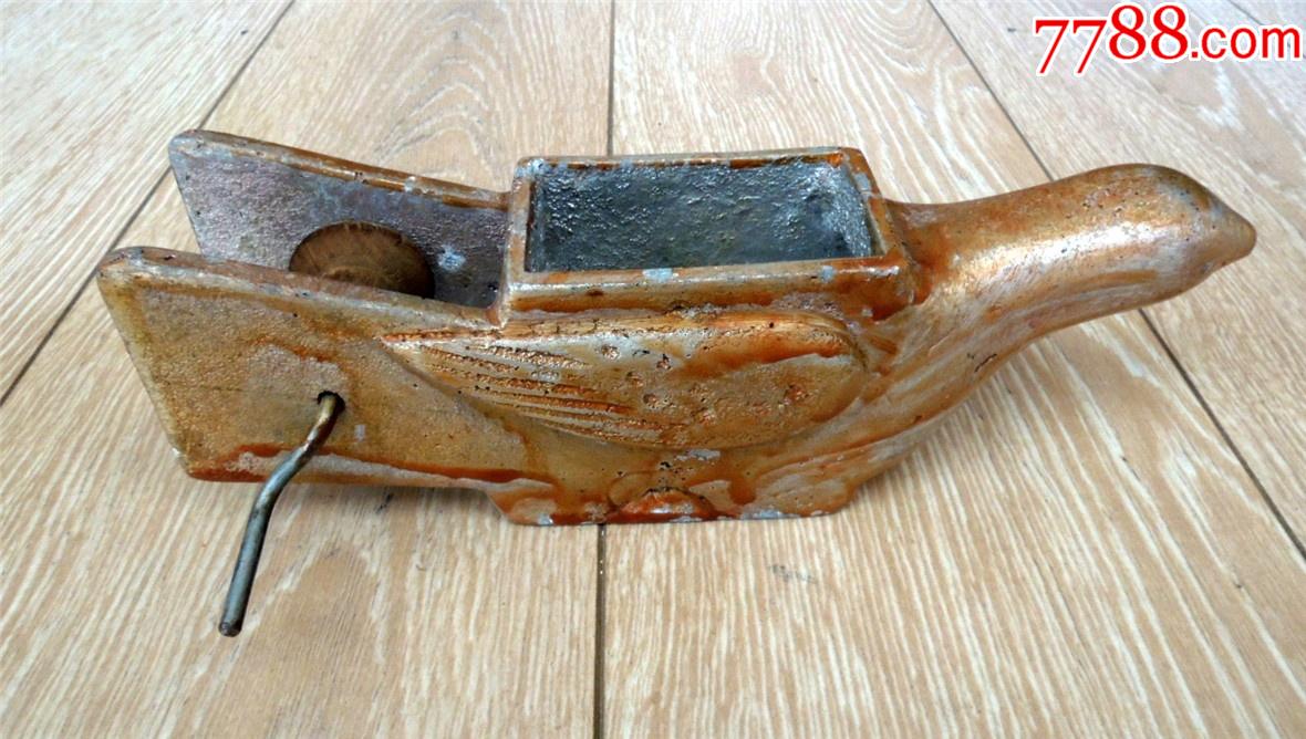 度量衡收藏2012-解放初期抗美援朝和平鸽铝制厚料老墨斗404g