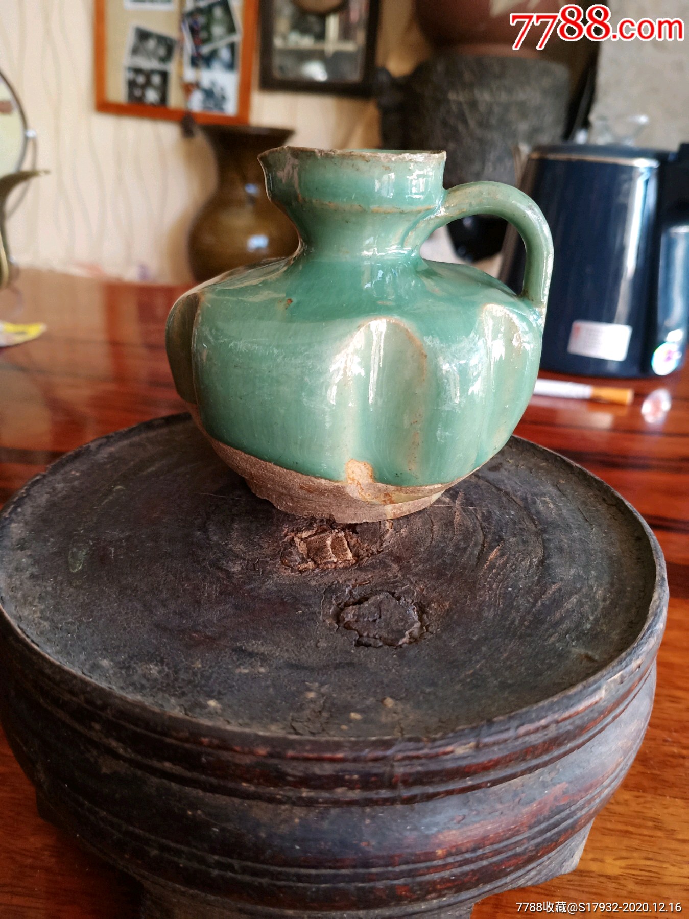 清代云南美品华宁窑小油壶小酒壶
