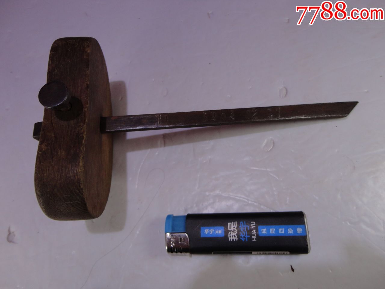 老木工工具划线器线勒子