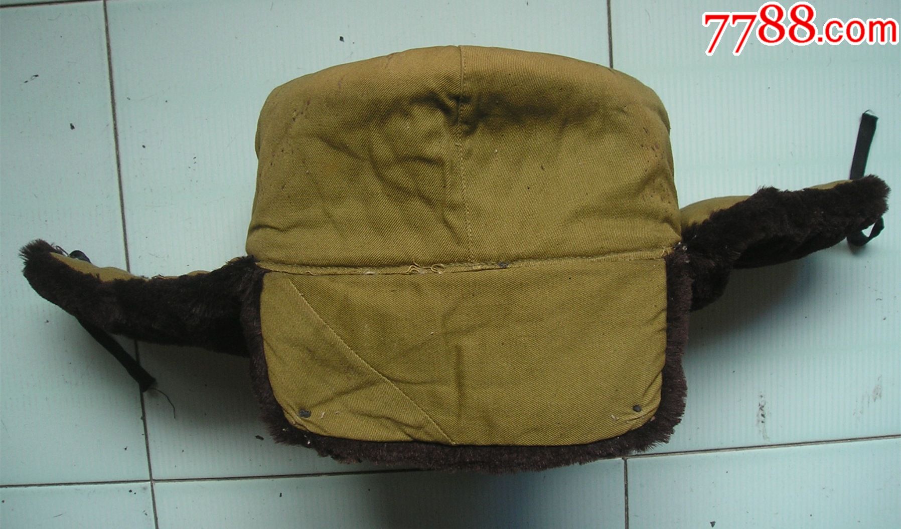 60-70年代老棉人造绒护耳军帽雷锋帽东北大帽辽宁锦州皮毛厂