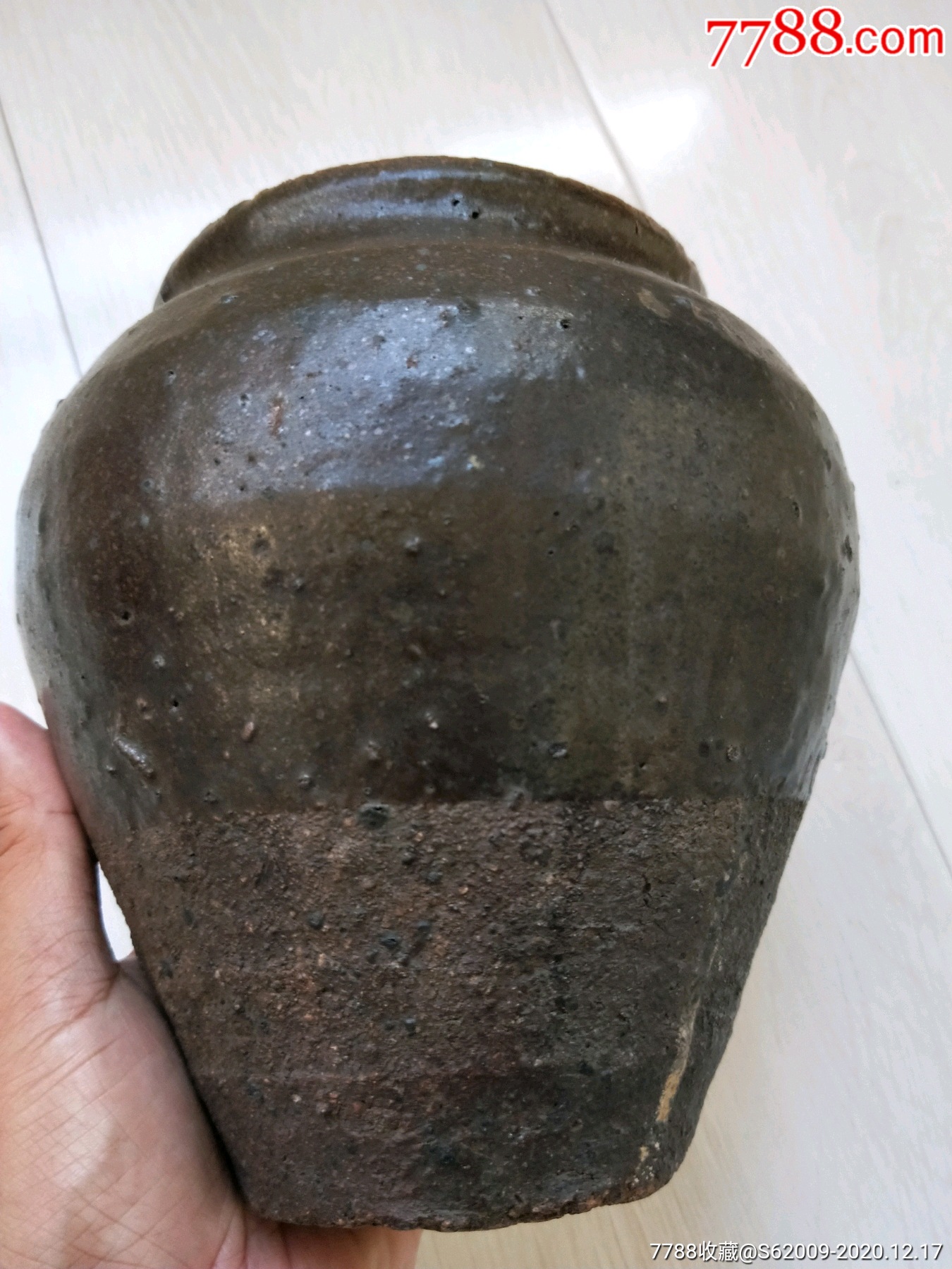 辽金时期茶叶末釉罐_酱釉瓷/紫金釉_收藏价格_鉴定交易_7788瓷器网