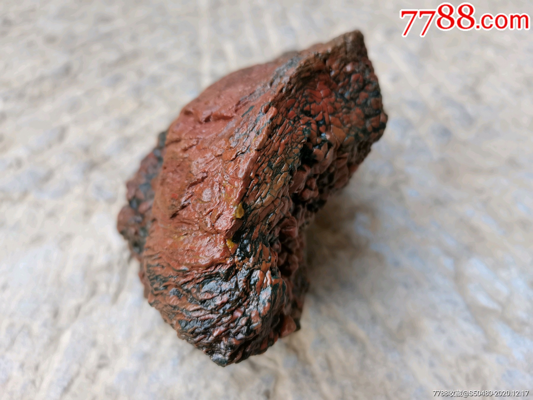 天然奇石内蒙阿拉善戈壁彩玉石开片马牙毛绒石