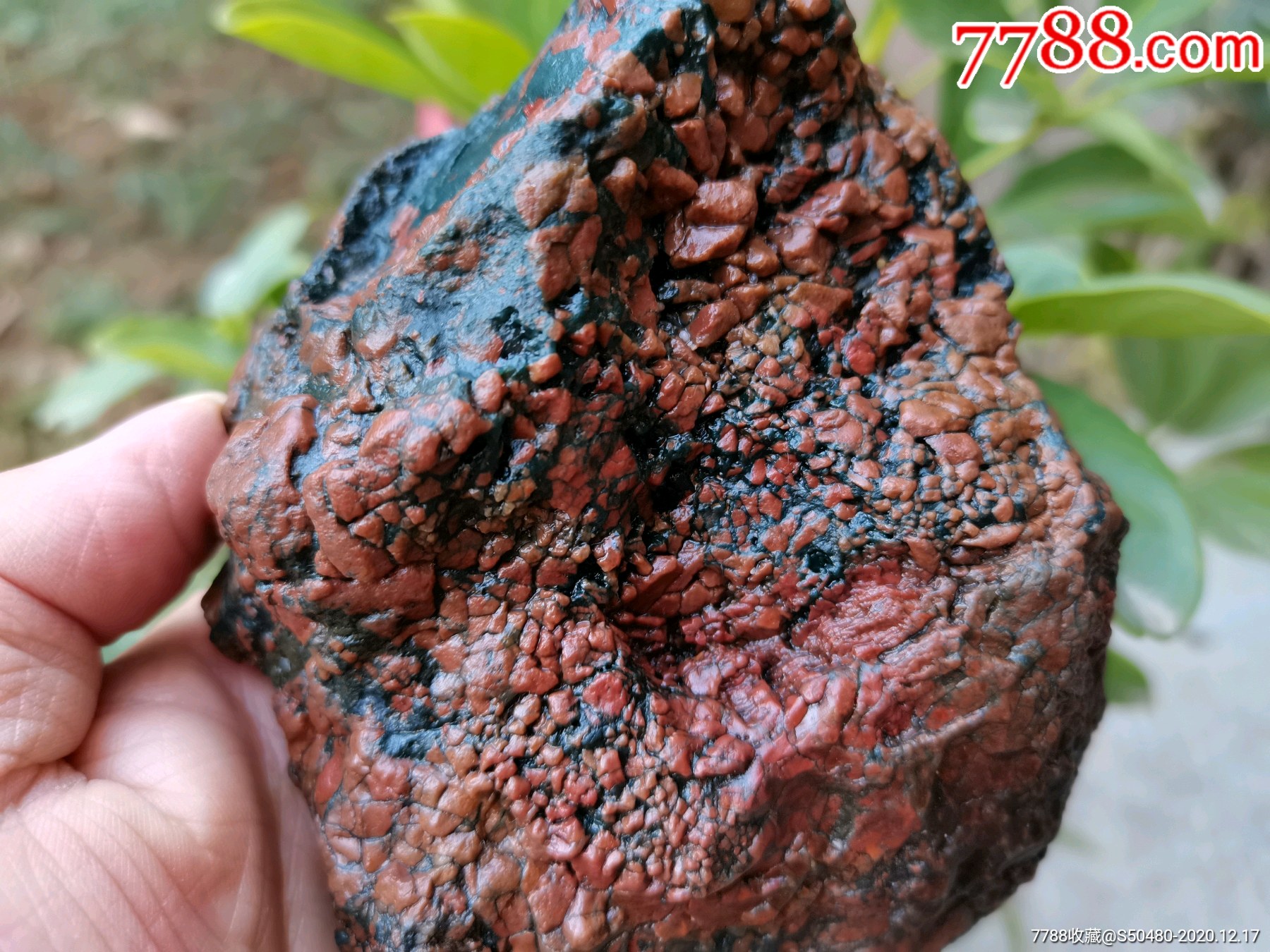 天然奇石内蒙阿拉善戈壁彩玉石开片马牙毛绒石