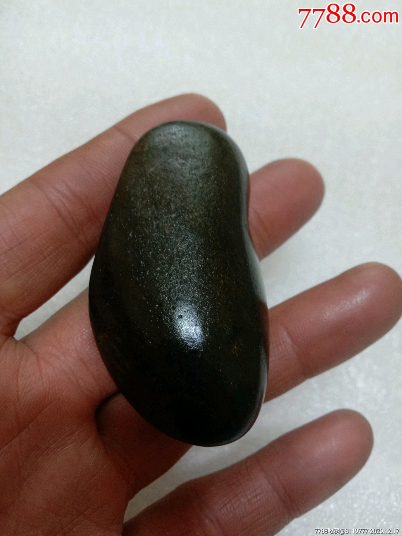 和田玉万年黑皮籽料-和田玉-7788收藏