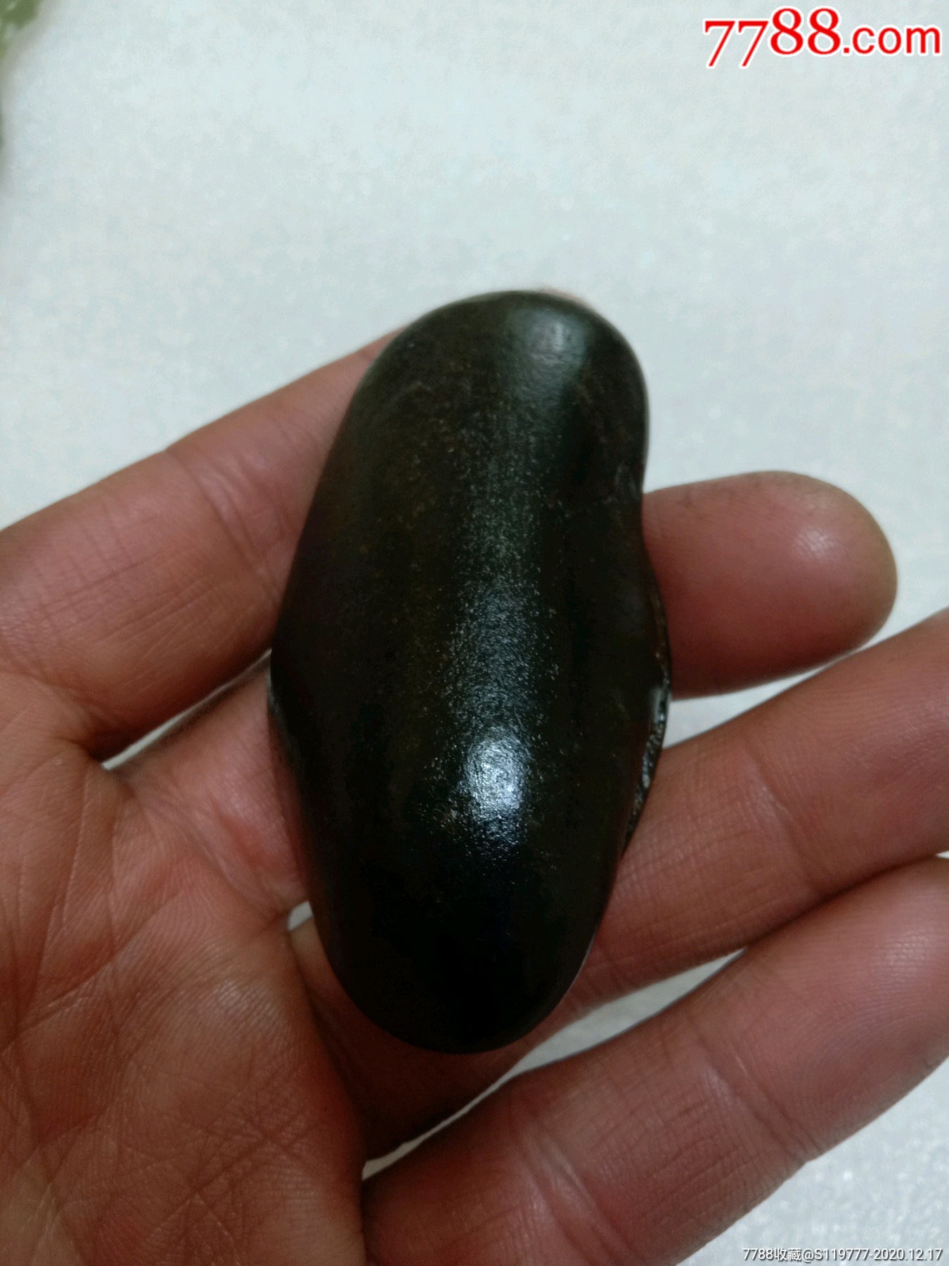 和田玉万年黑皮籽料-和田玉-7788收藏