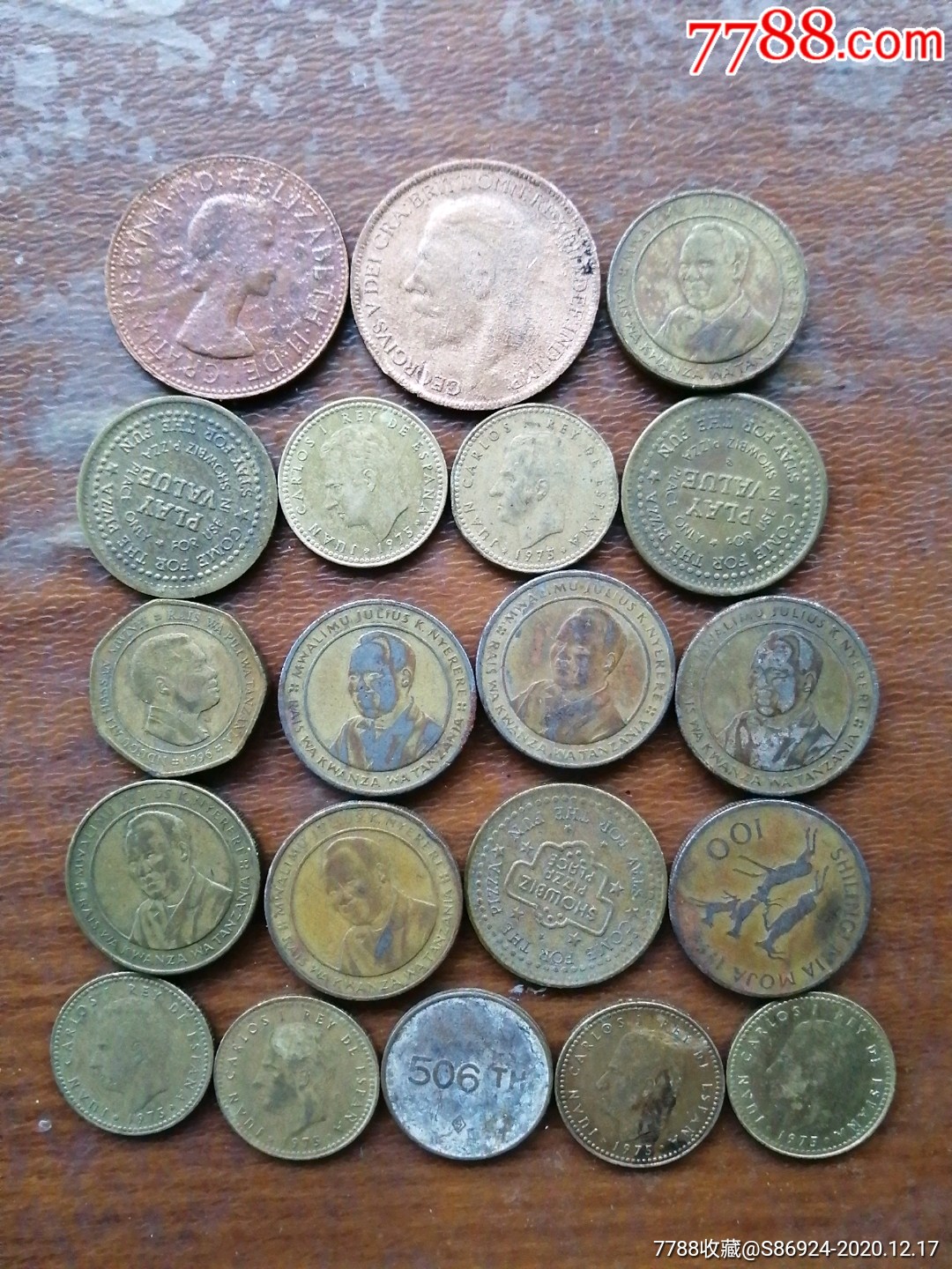 各国各年份钱币20枚(全铜币)_外国钱币_第1张_7788铜器收藏
