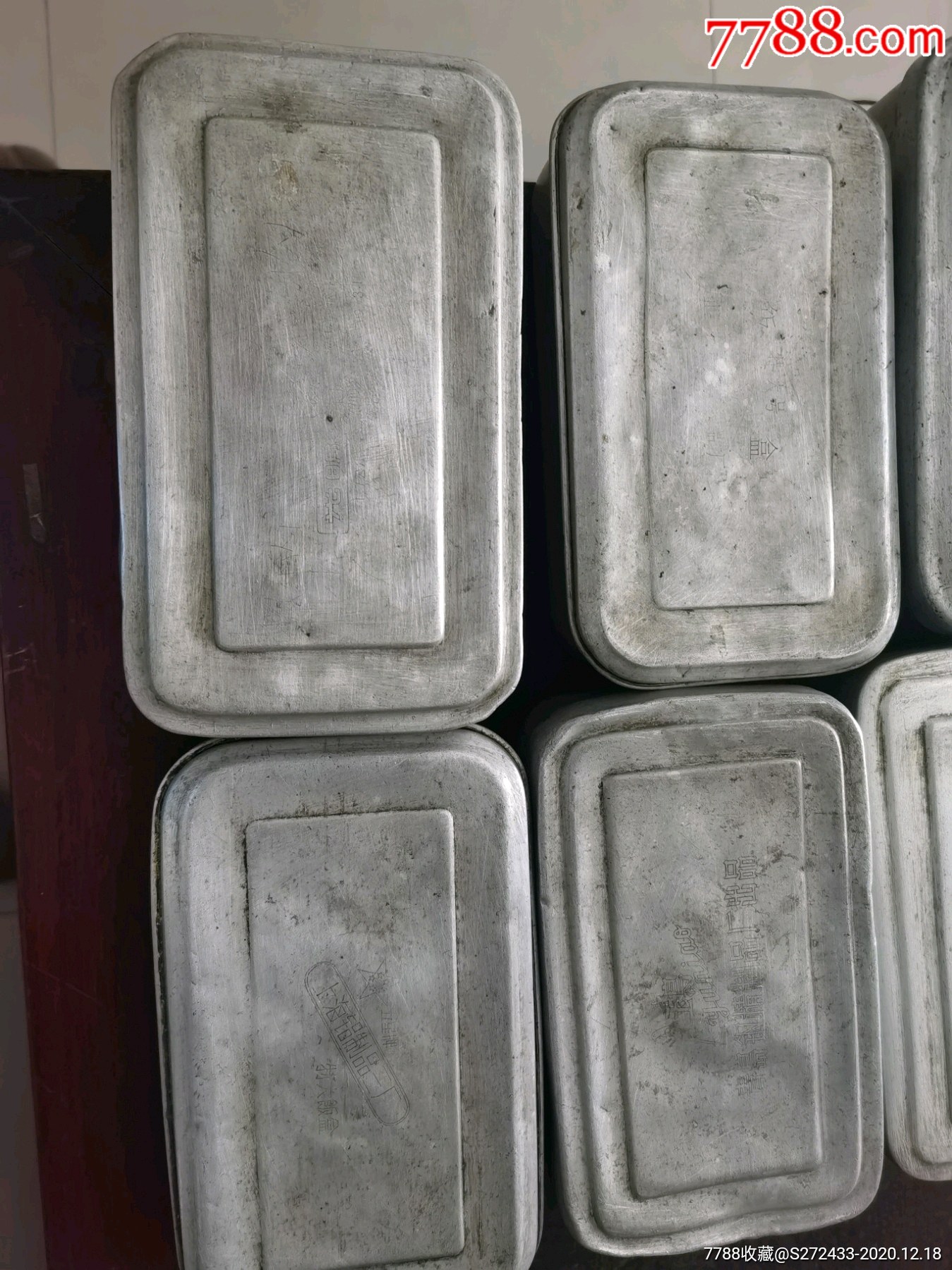 670年代的老铝饭盒8个纪念意义重大红色饭店民俗博物馆装修精品老物件