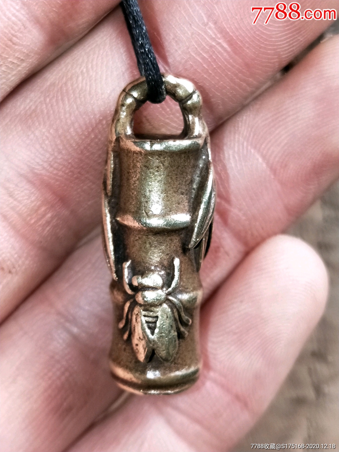 乡下收的老铜挂件-价格:138.