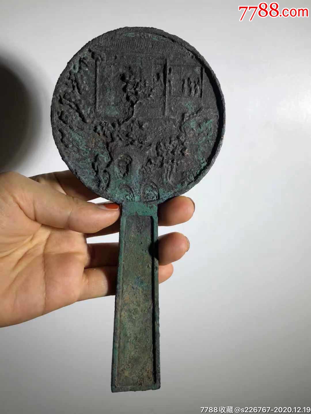 宋代亭台楼阁人物故事手把镜