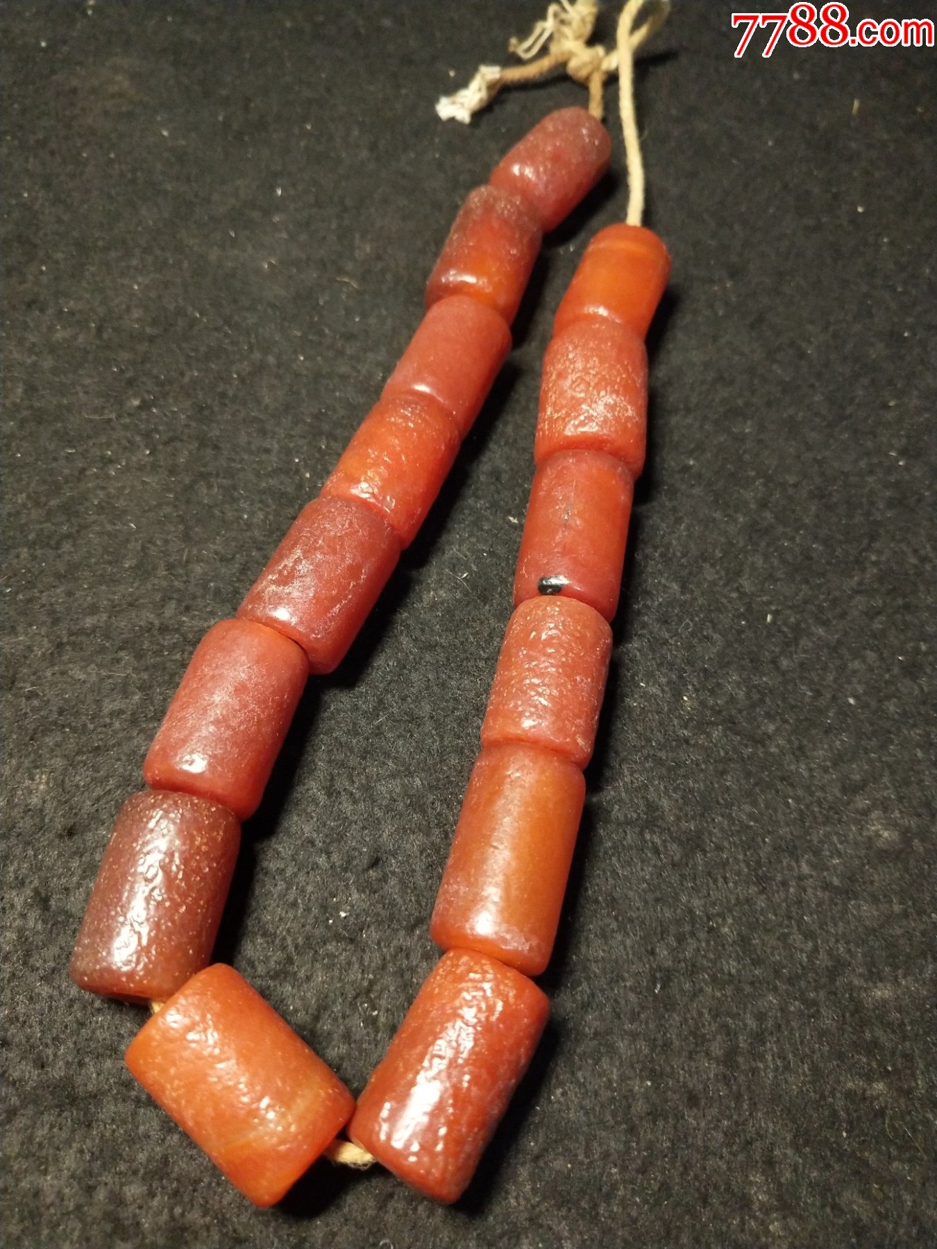 老玛瑙管珠