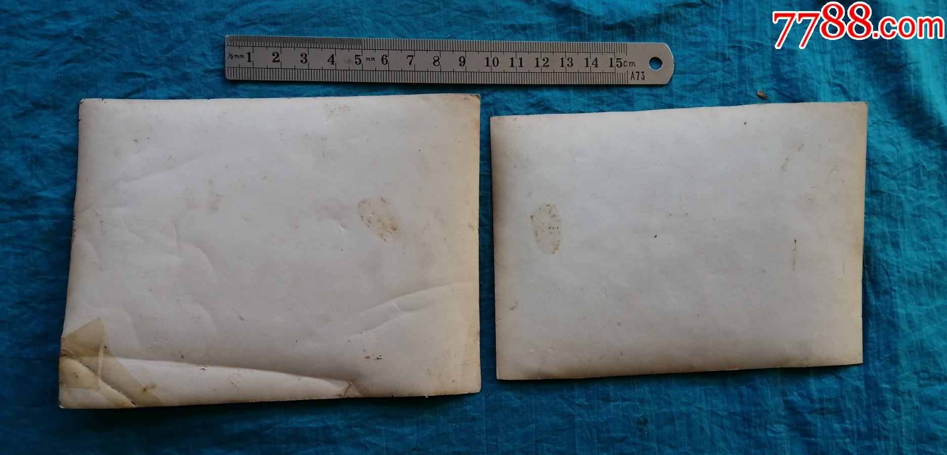 唐山市丰润区胥各庄老照片两张(带镜框)