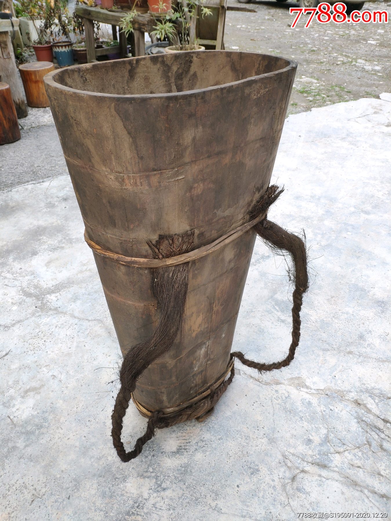 老背水桶木桶民俗老物件