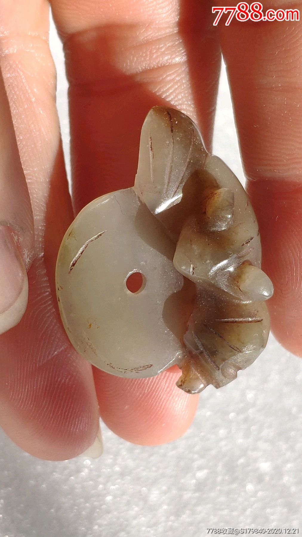 5品99创汇时期白玉小雕件牛￥999五