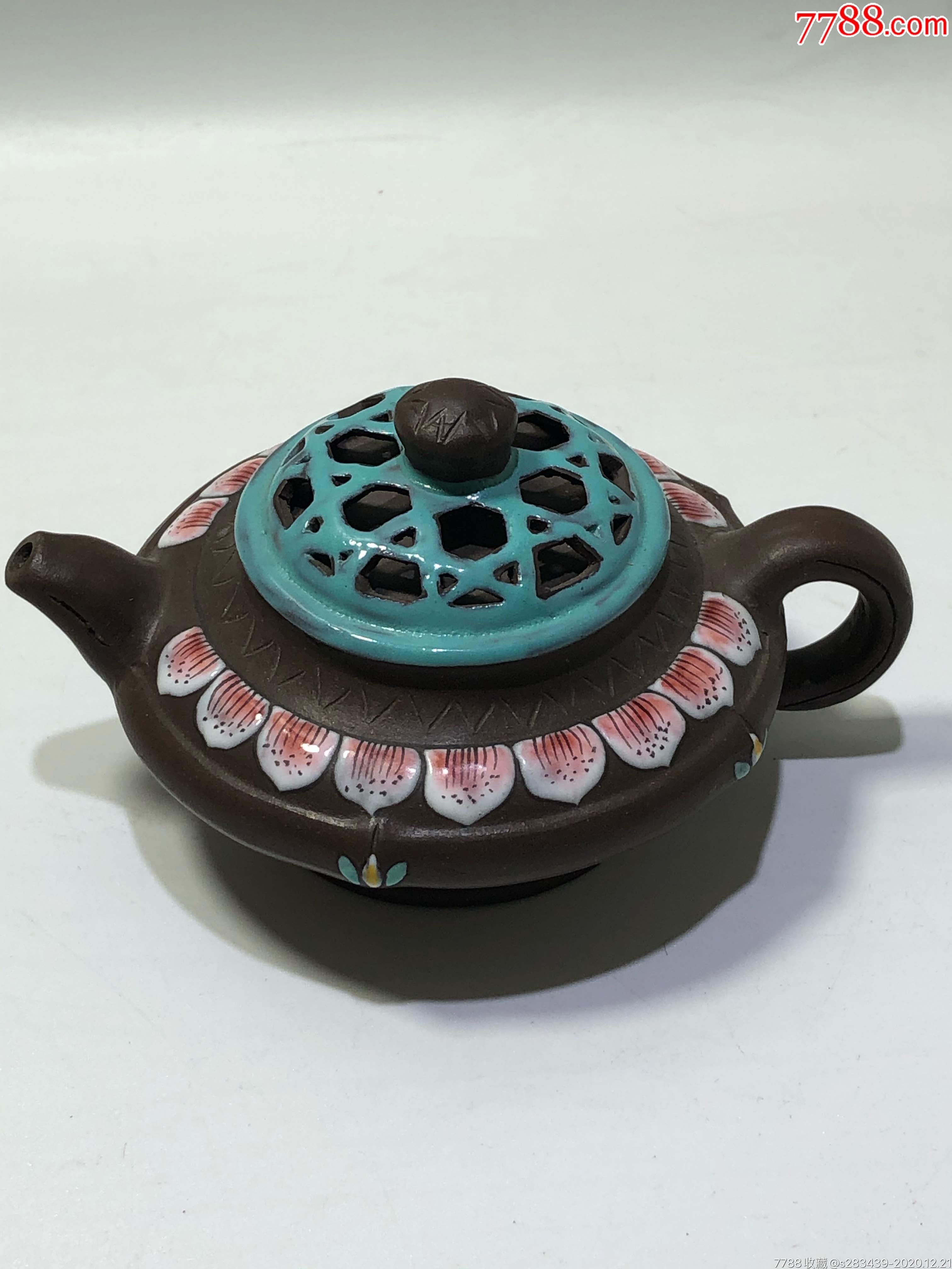 民国时期挂釉紫砂壶