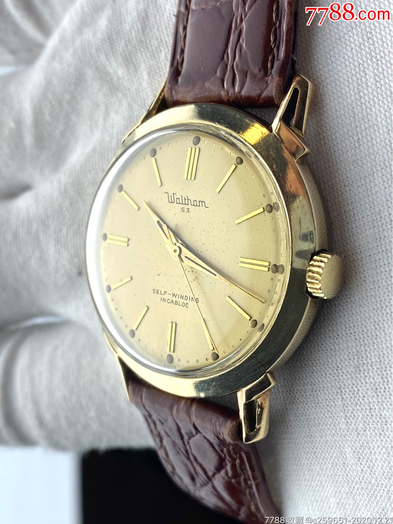 美国华生古董表,稀少高钻/轨道/刺摆/包金表