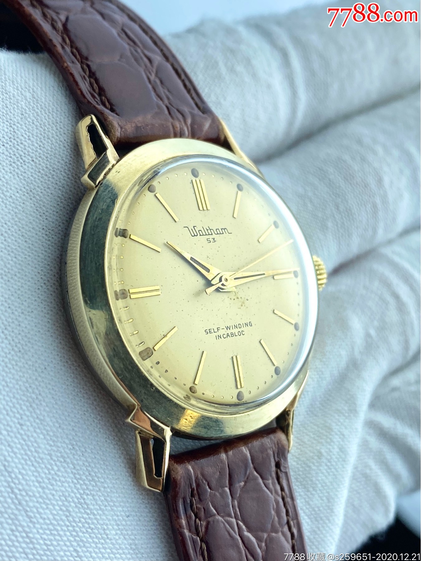 美国华生古董表,稀少高钻/轨道/刺摆/包金表