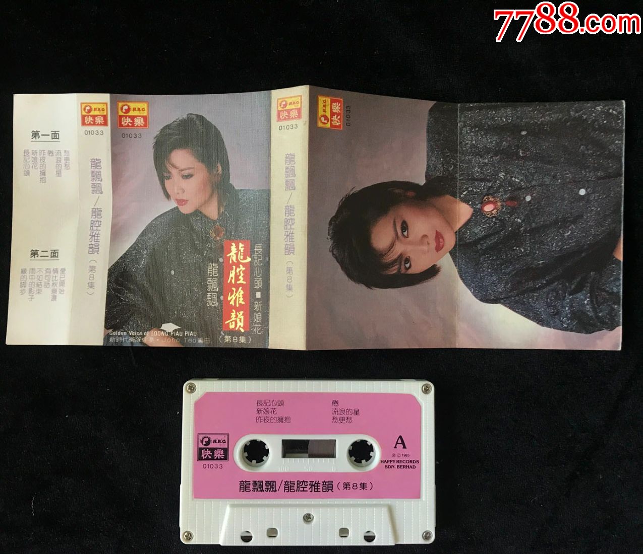 龍飄飄龍腔雅韻8專輯磁帶錄音帶卡帶早期新馬快樂版1985年