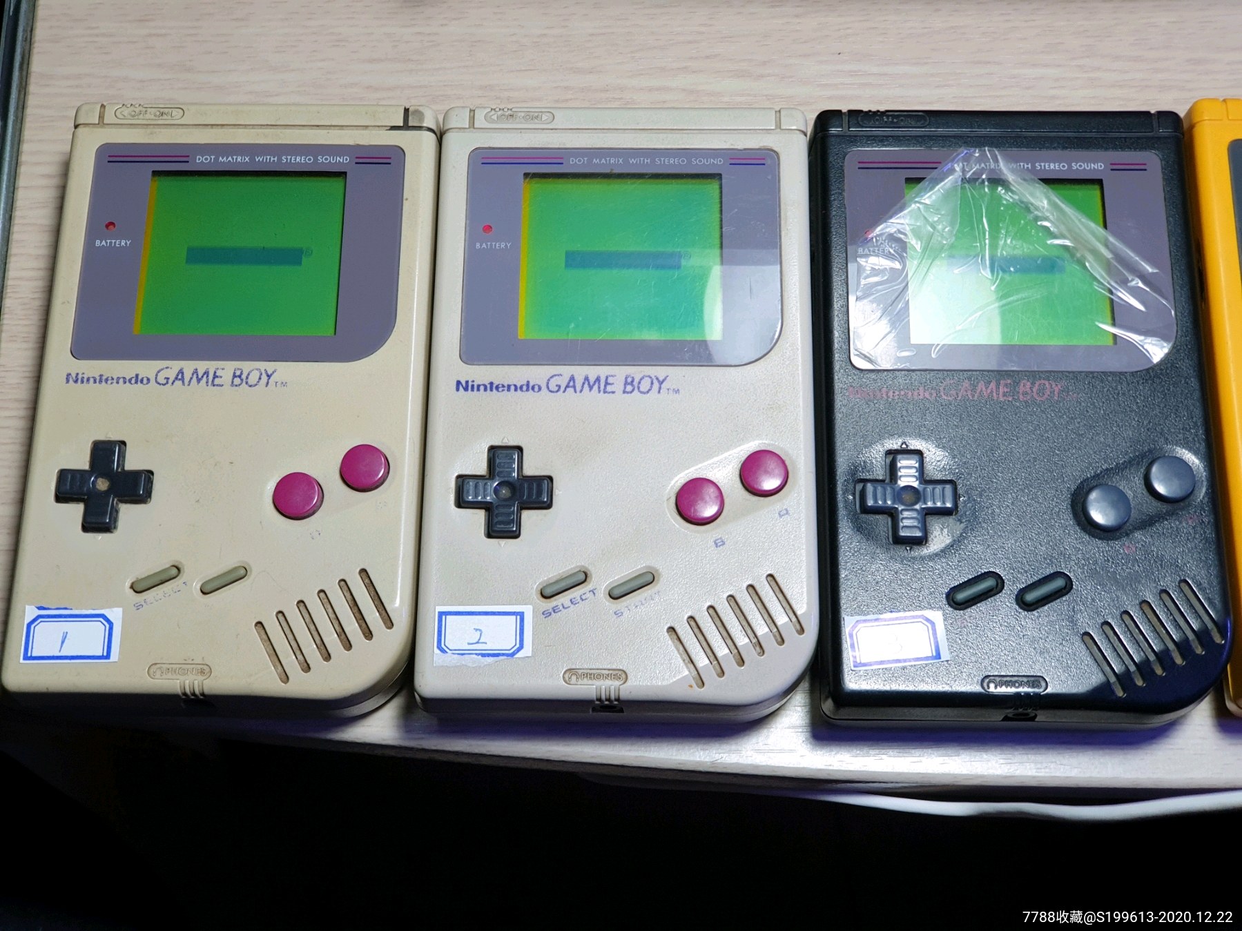 任天堂gameboy厚版游戏机123号能开机200元一台3台打包