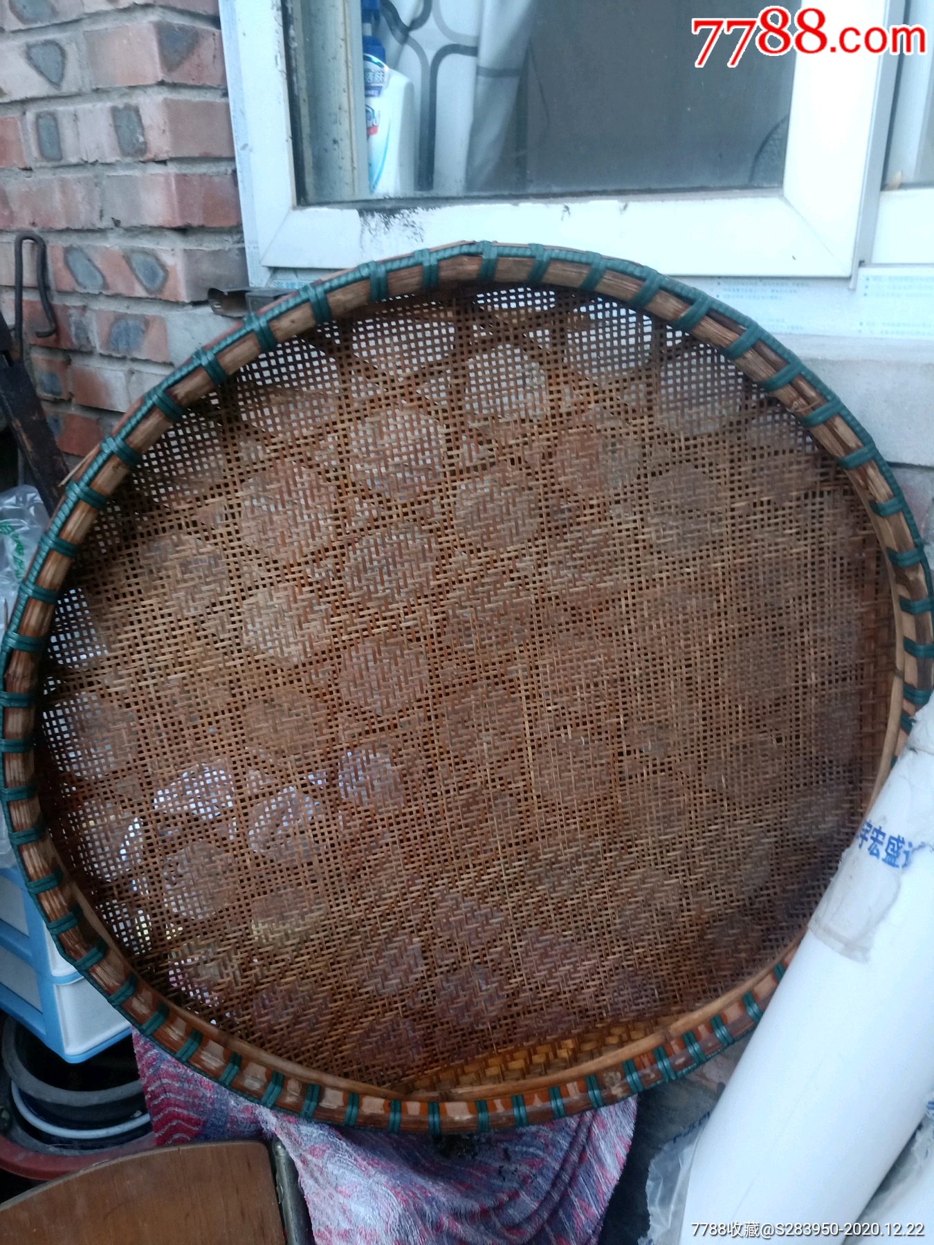 文革时期筛米和晒粮食用的簸喽-农用工具-7788香炉