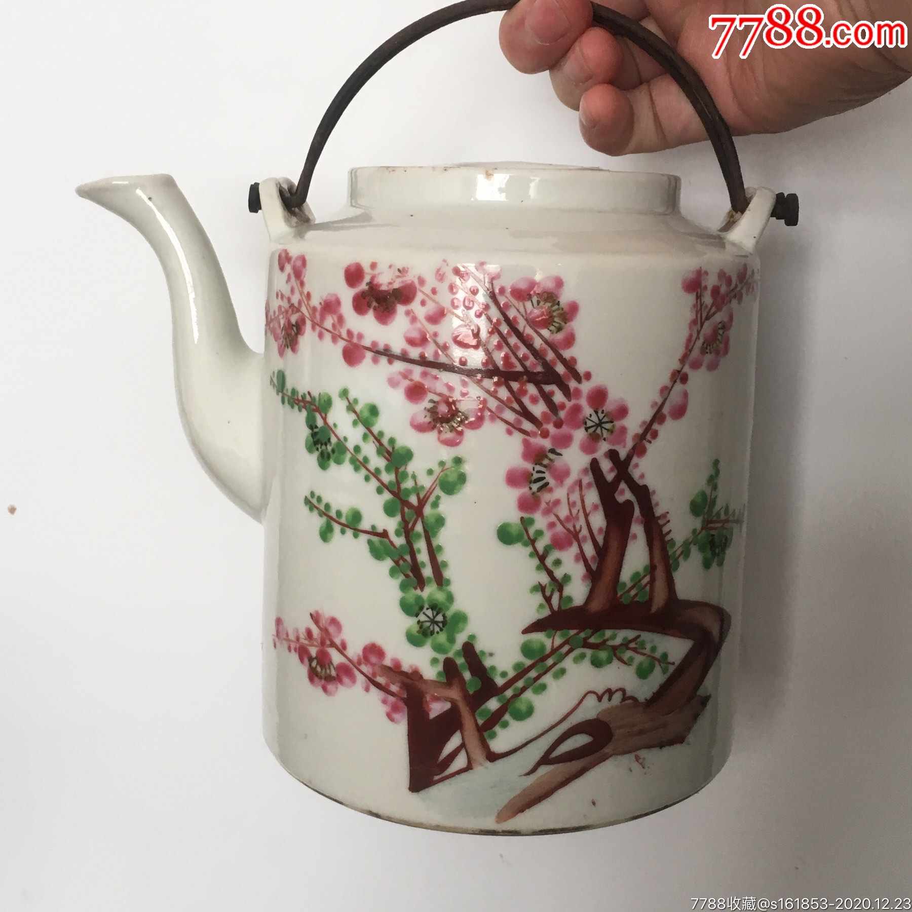 梅花茶壶提梁壶民国梅花茶壶