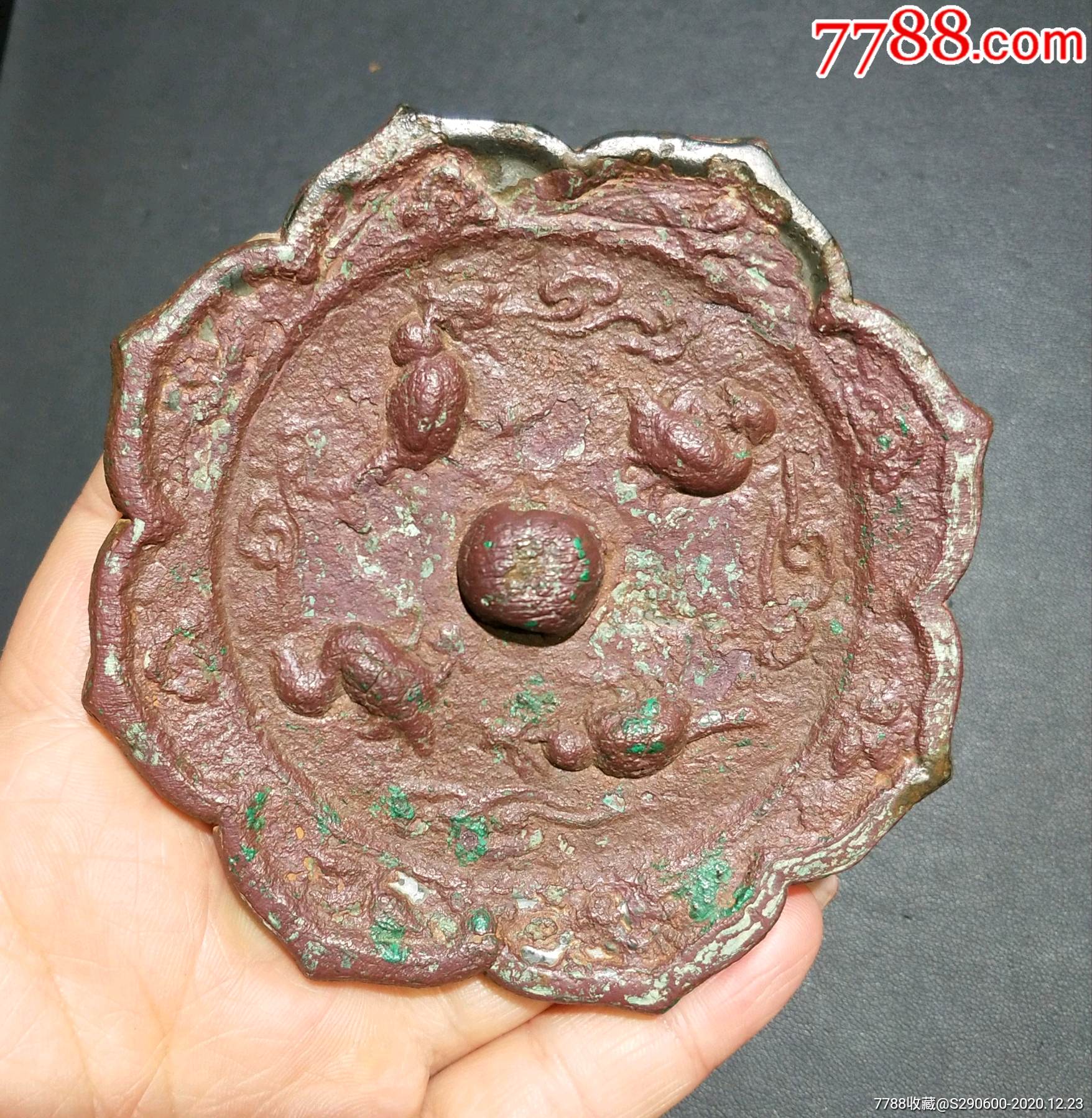 唐代葵花形花鸟镜一面_铜镜【崴哲天下】_第2张_7788钟表收藏