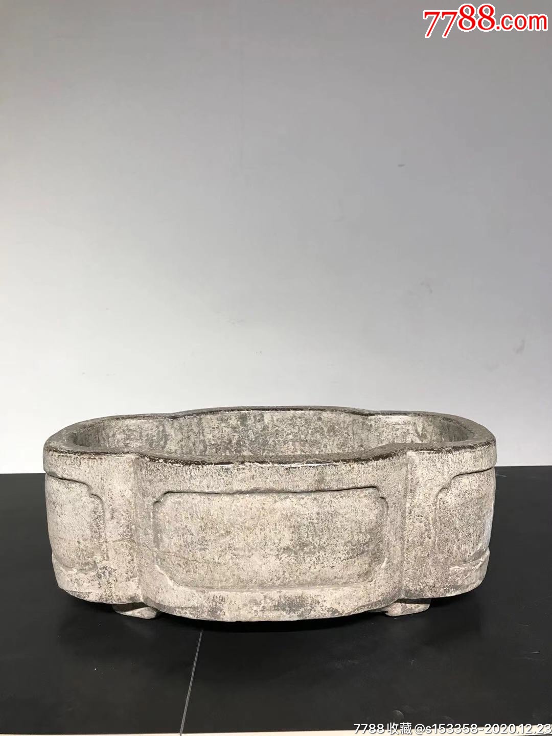 清代青石海棠盆