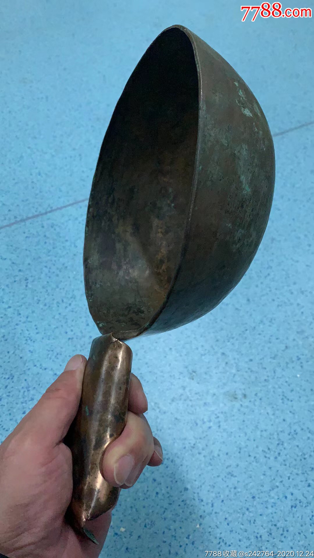 老铜瓢.清代,完好漂亮,包浆浓郁.