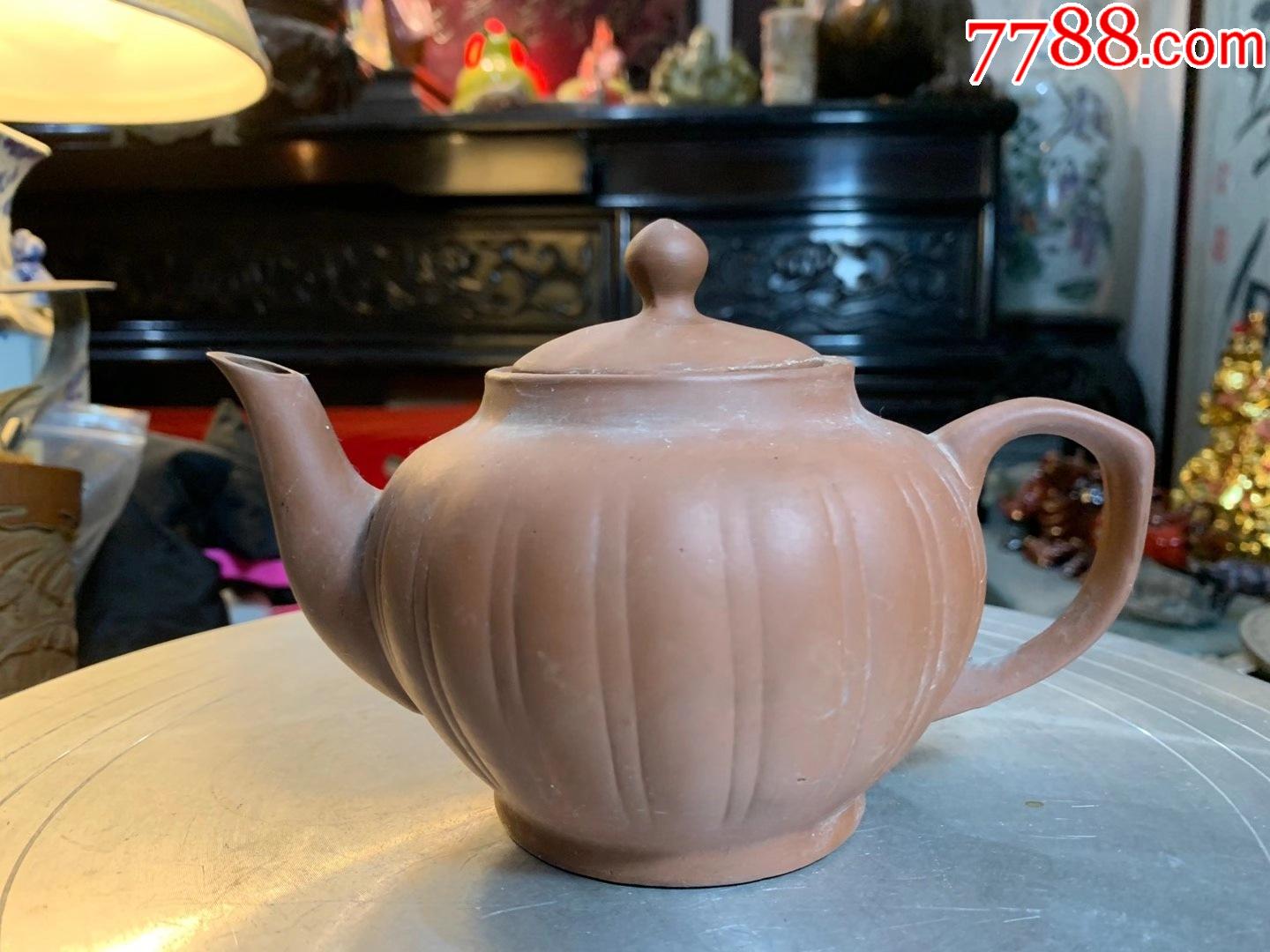 五六十年代南泥瓜棱紫砂壶