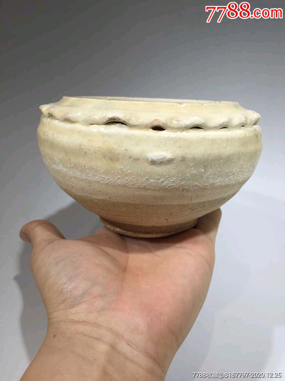 唐代白釉钵_单色白瓷_第1张_7788瓷器