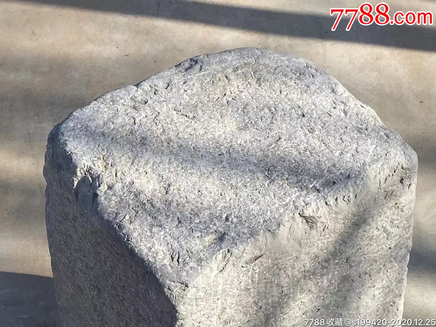 清代青石练功石,尺寸:31/高58cm.-其他石器-7788工艺品