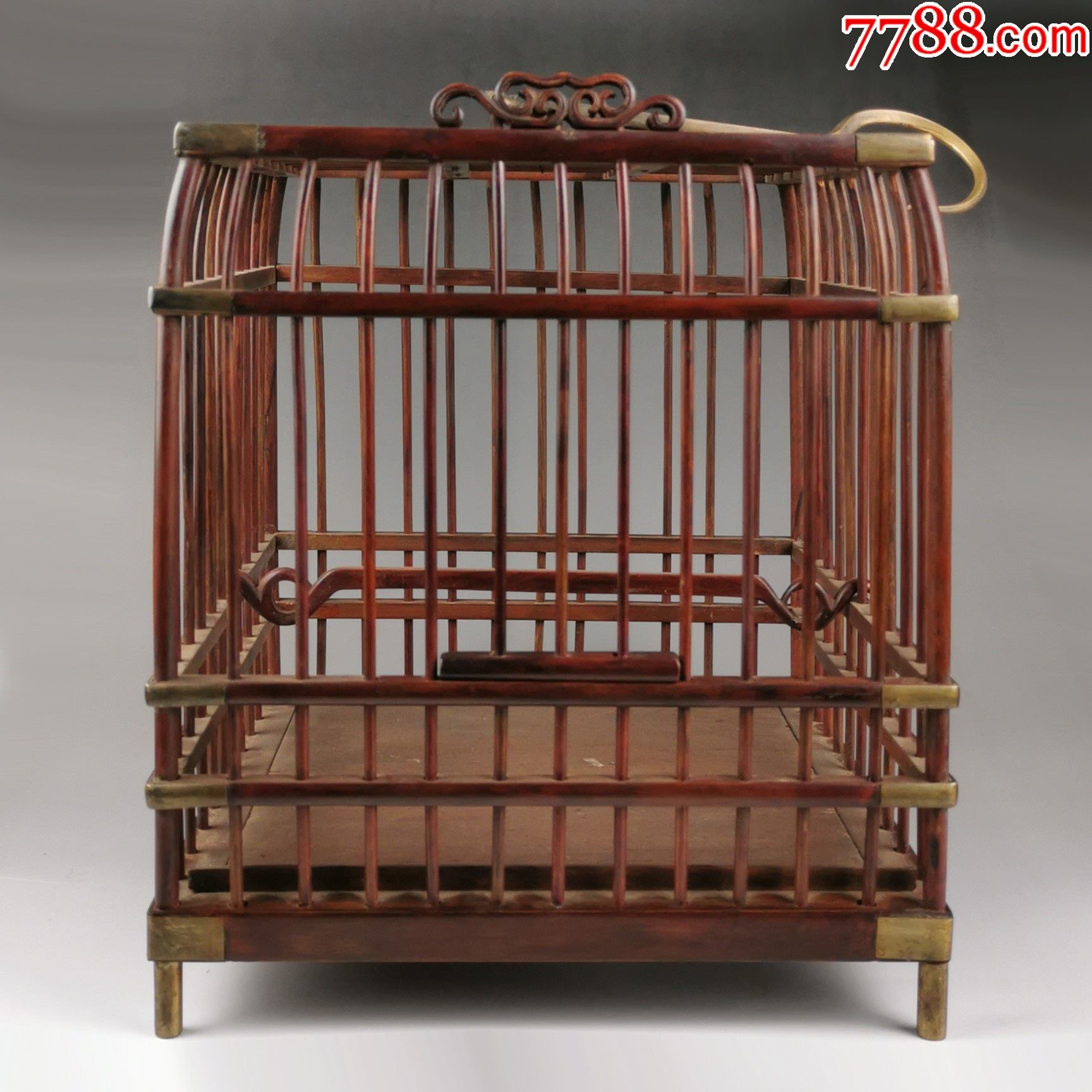 清黄花梨鸟笼