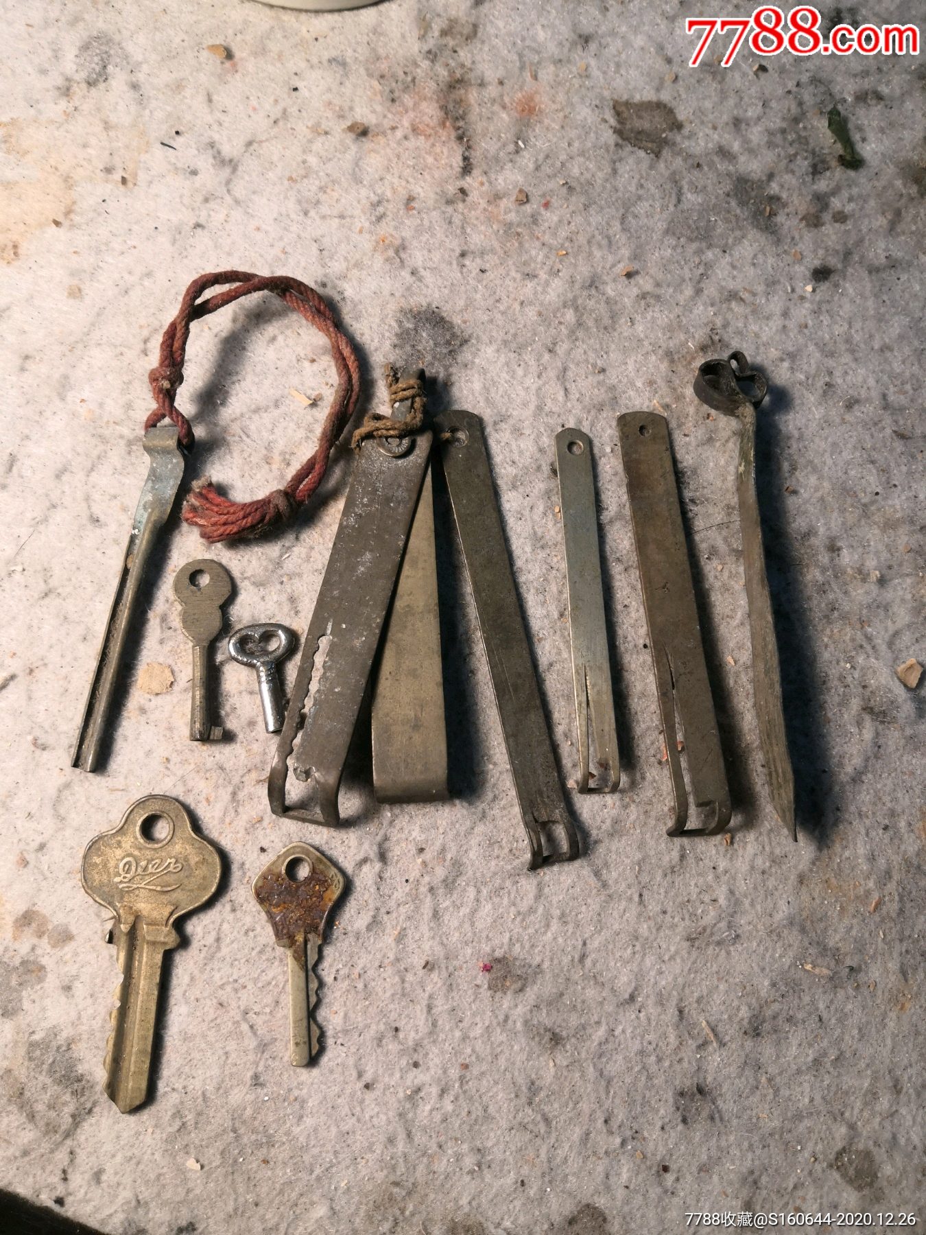 清代民国老铜钥匙一堆