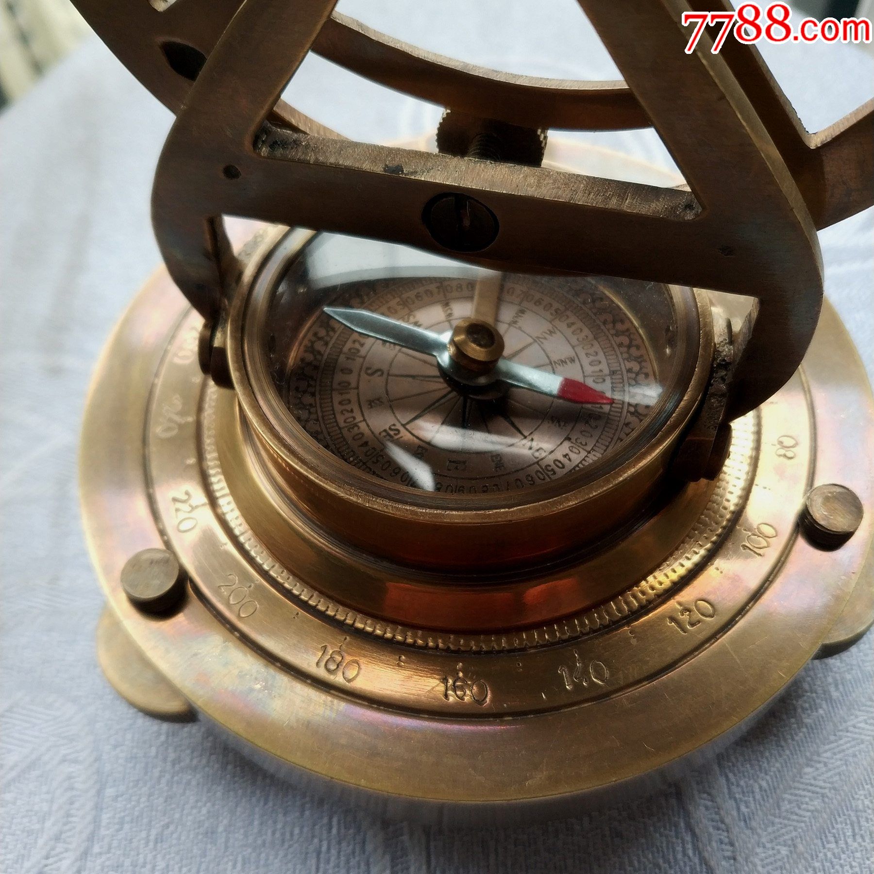 小型航海仪器,铜望远镜指南针_铜杂件_图片收藏_回收价格_7788相机