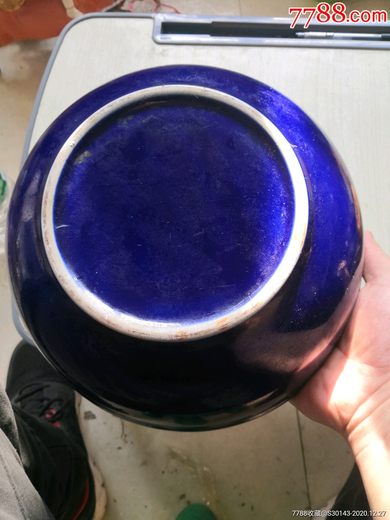 清代民窑瓷器霁蓝釉图片