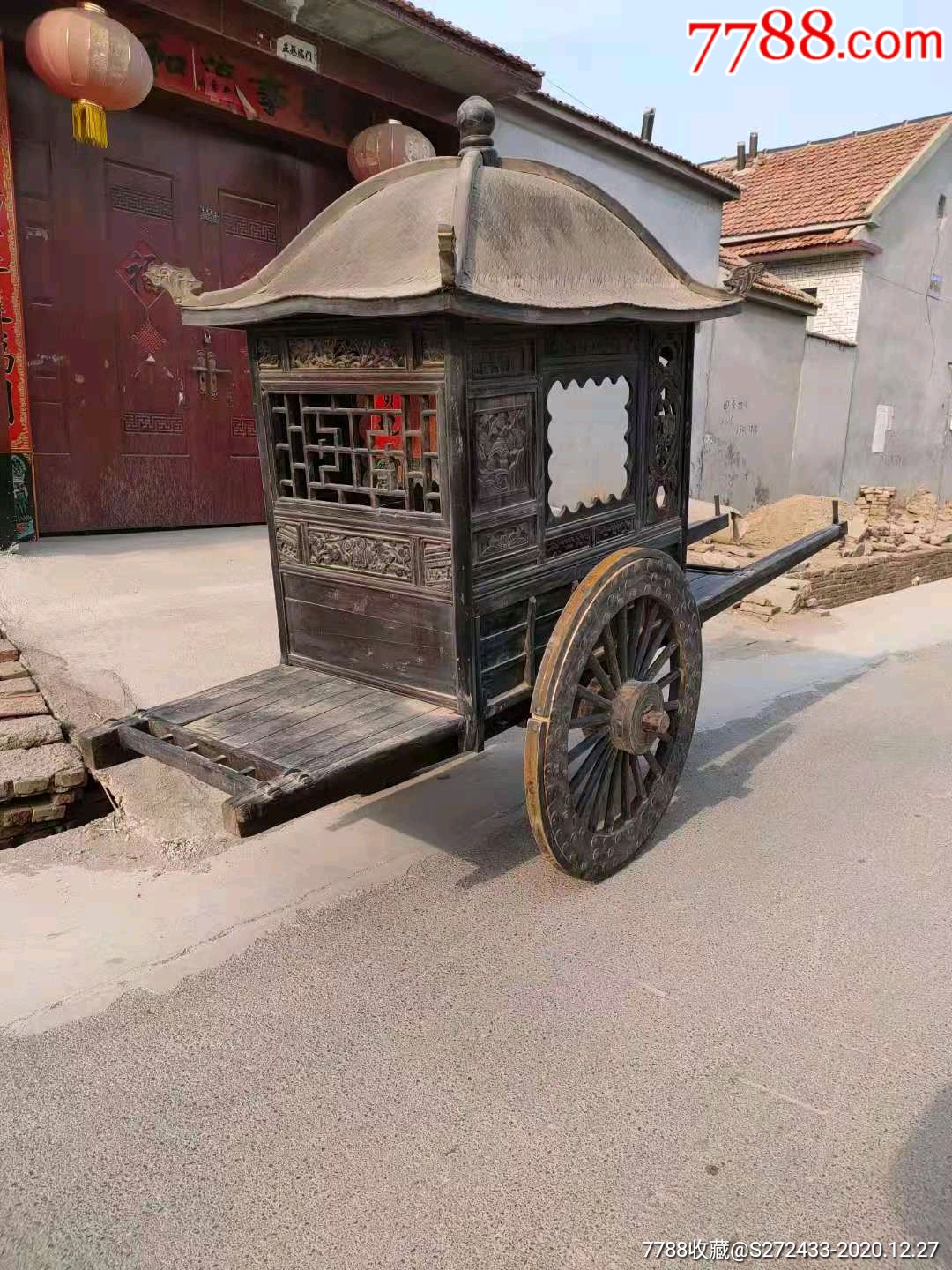 老榆木马车轿长39米宽1米高23米