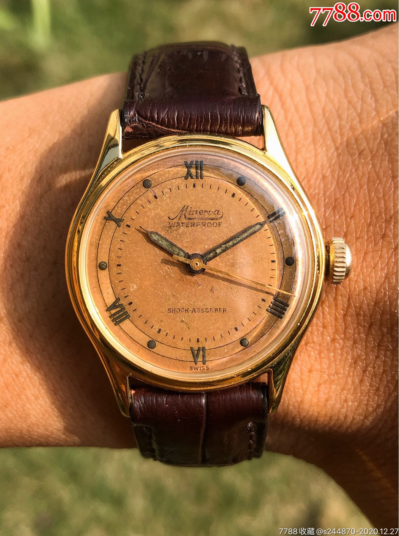 minerva】古董军表瑞士表手卷表手动表〔买家必读〕-手表/腕表-7788