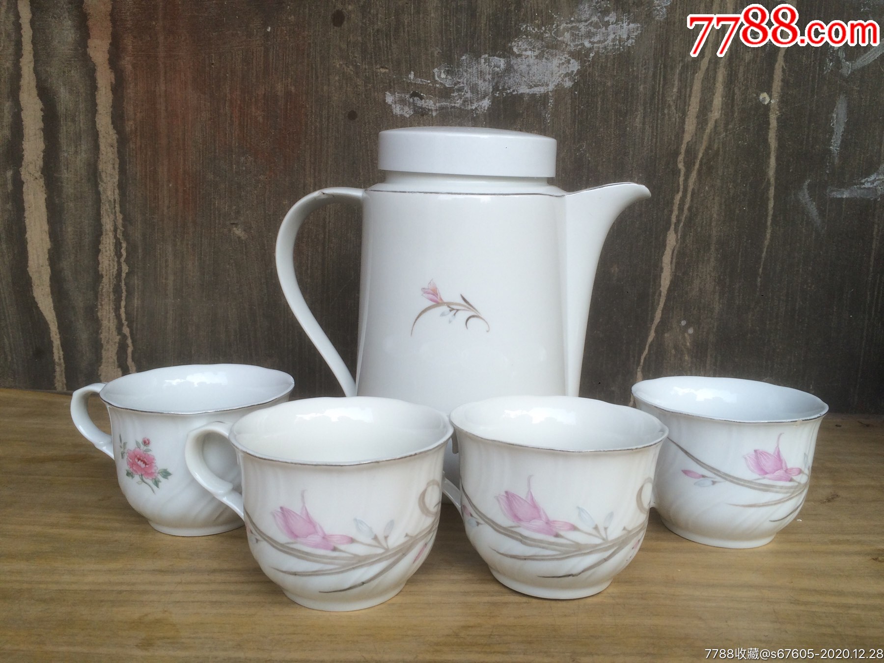 中国洪江双凤一壶四杯合售价_单色白瓷_第2张_7788瓷器