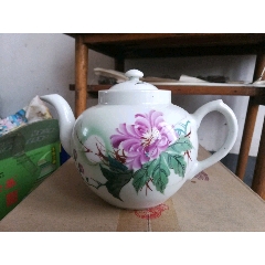 五十年代醴陵陶画工人合作社茶壶_旧瓷器_冬凌收藏【7788钱币网】