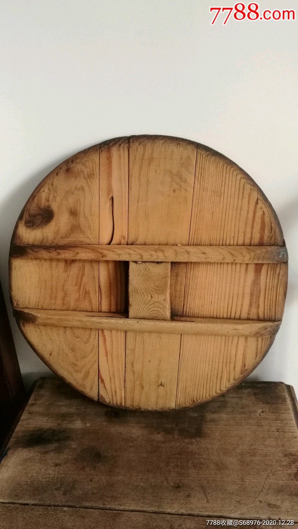 老锅盖,民俗收藏,影视道具,怀旧摆设,农家院铁锅专用锅盖,直径37cm