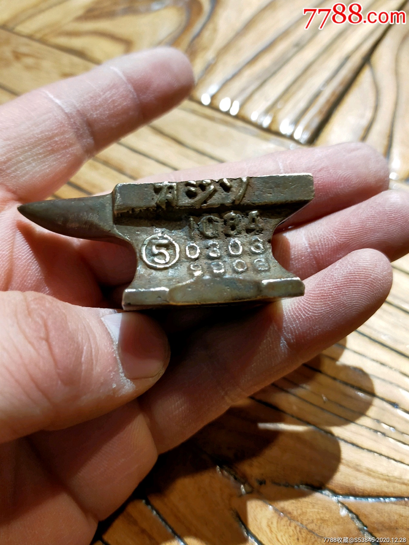 民国日本铜砧子-铜杂件-7788收藏